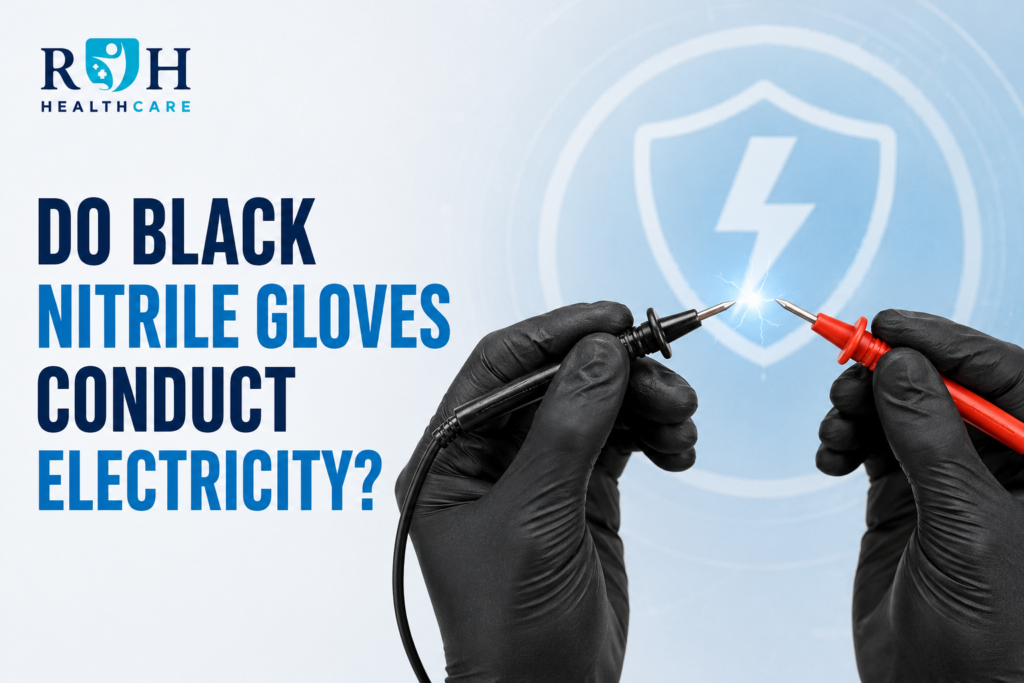 Nitrile Black Color Hand Gloves Wholesaler in Gujarat
