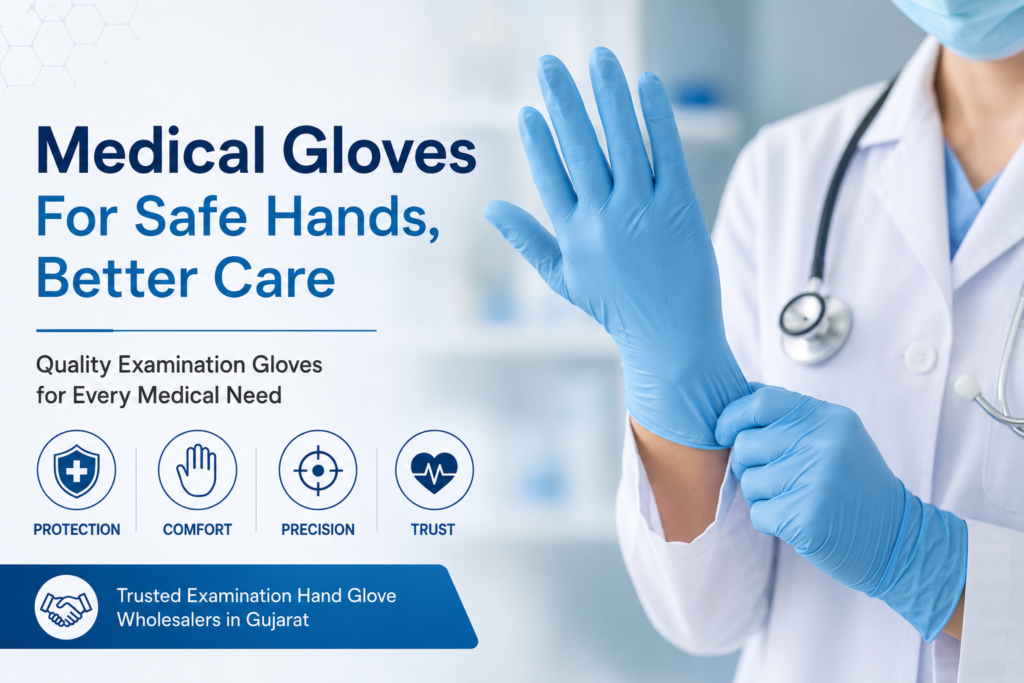 Understanding the Types and Uses of Medical Gloves – Role of Examination Hand Glove Wholesalers in Gujarat